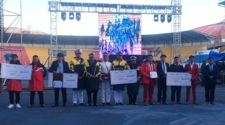 Rey Imperial y el colegio Antofagasta de Uyuni son los ganadores del Festival de Bandas de Bronce del Bicentenario