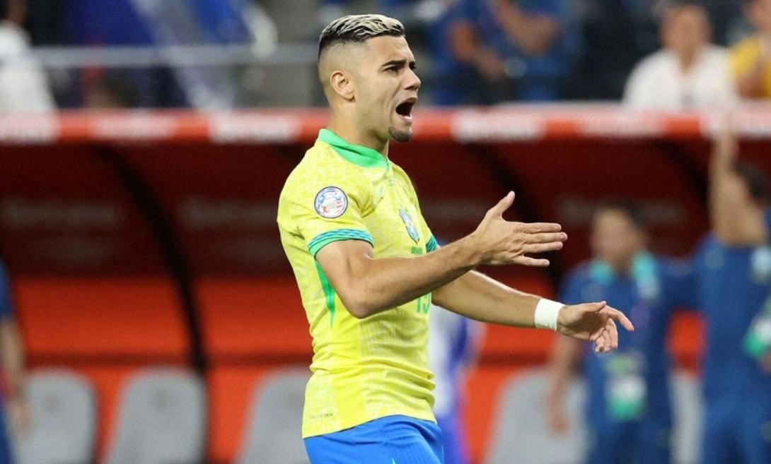 Brasil convoca de emergencia a Andreas Pereira para enfrentar a Bolivia
